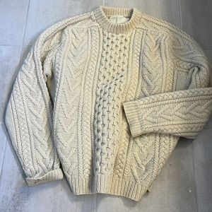 100% Wool Fisherman’s sweater.  Vintage. So Warm! Great condition.